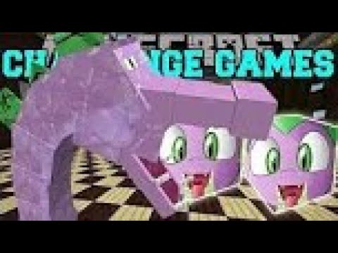 Pat and Jen PopularMMOs Minecraft  SPIKEZILLA CHALLENGE GAMES   Lucky Block Mod  Modded Mini Game