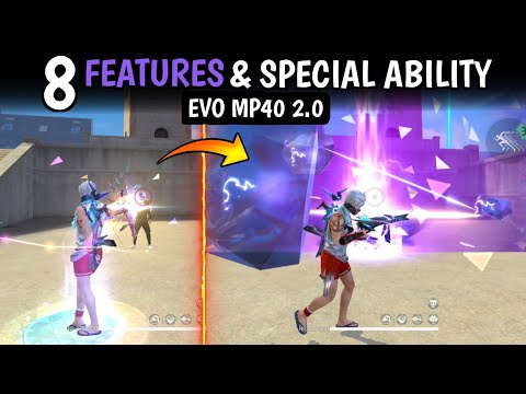 8 New Features & Special Ability Test Of New Chromasonic Evo Mp40 - Garena Free Fire