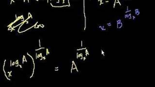 Proof: log_a (B) = (log_x (B))/(log_x (A))