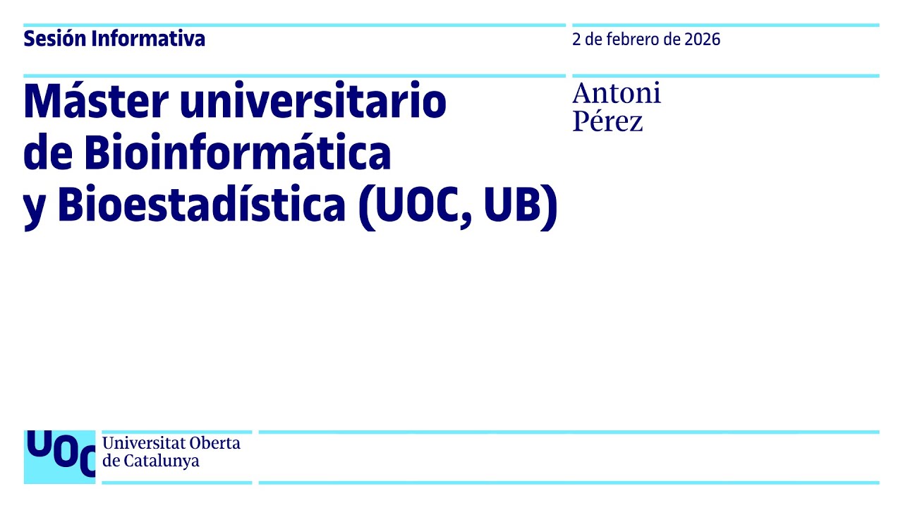 Sesión informativa del máster video link