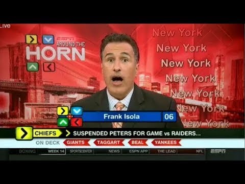 Around The Horn Today 12/6/2017 - Suspended Peters For Game on Chiefs vs Raiders