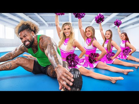 Cheerleading Team Vs World's Strongest Man