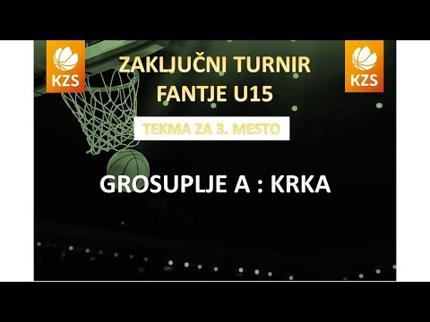 F8MU15 - Grosuplje A : Krka - za 3. mesto - Sezona 2017/18