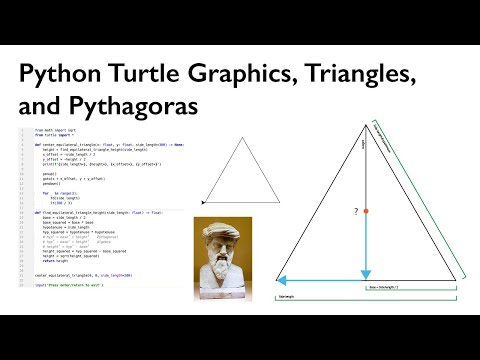 Python Turtle Graphics Triangles And Pythagoras