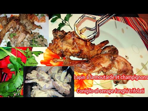 🍄Lapin à la moutarde au four