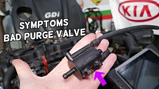 SYMPTOMS OF BAD PURGE CONTROL VALVE SOLENOID KIA SPORTAGE, KIA SORENTO