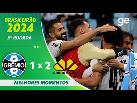 Gols e lances de Grêmio x Criciúma