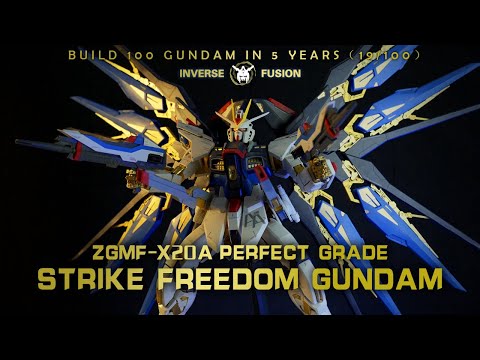 Perfect Grade  STRIKE FREEDOM GUNDAM丨 Gunpla Full Build 丨 Build 100 GUNDAM in 5 years（19/100）