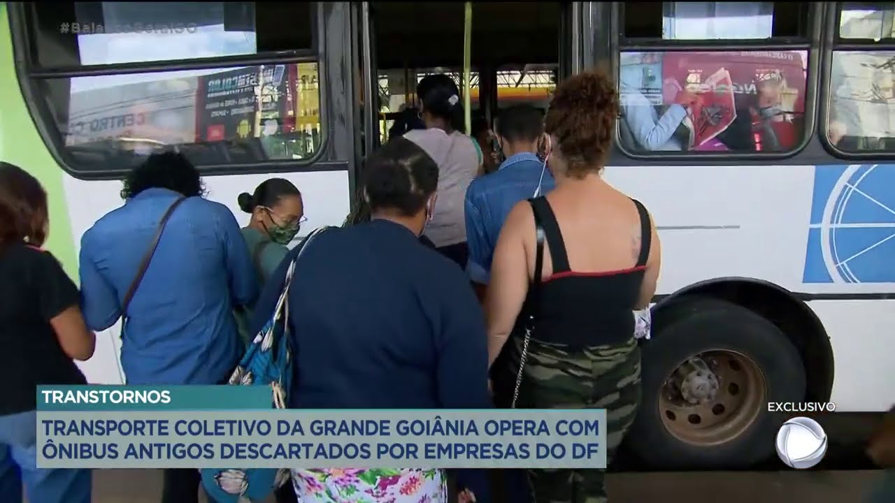 TRANSPORTE COLETIVO DA GRANDE GOIÂNIA OPERA COM ÔNIBUS ANTIGOS DESCARTADOS POR EMPRESAS DO DF