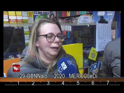 (records) vincita 62 milioni, super enalotto - TG2  29 01 2020 provincia di La Spezia