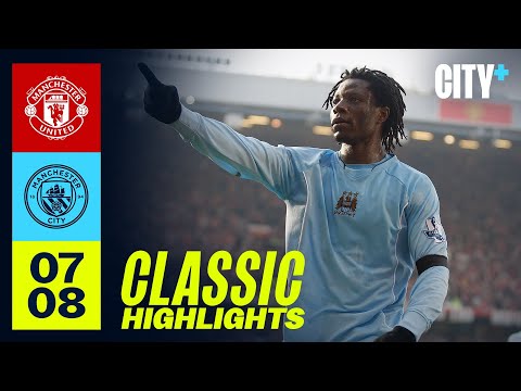 Highlights! Man United 1-2 Man City | BENJANI'S DEBUT DERBY DAY WIN IN 2008!
