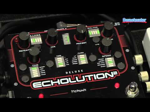 Pigtronix Echolution 2 Deluxe Delay Pedal Demo - Sweetwater at Winter NAMM 2014