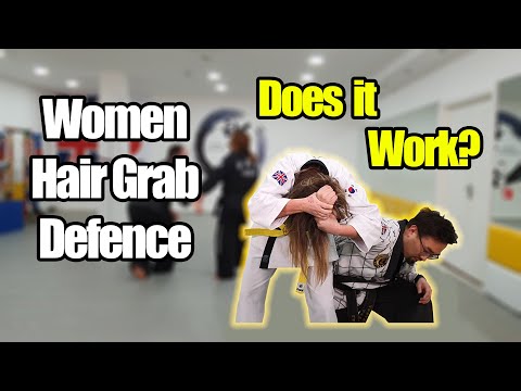 Women's self defense against Hair grab - SKMA Hapkido techniques