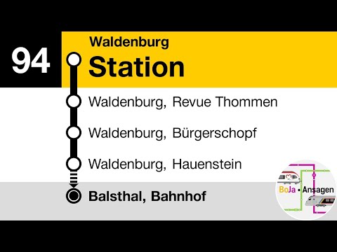 Postauto Ansagen | 94 Waldenburg - Balsthal | BoJa Ansagen