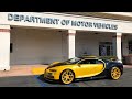 17 Year Old Takes DMV Driver S Test In Bugatti Chiron