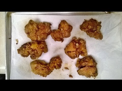 Cast Iron Cooking Fried Chicken Livers
