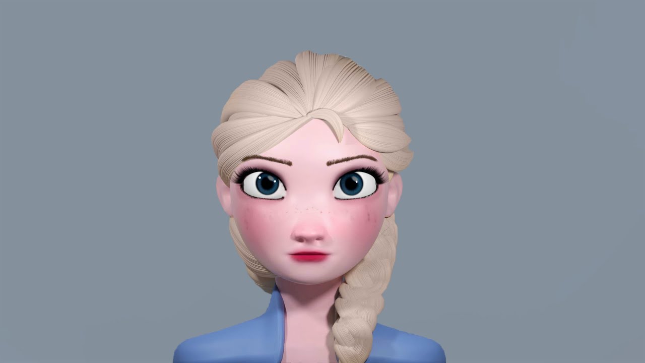 Sculpting Elsa in Blender