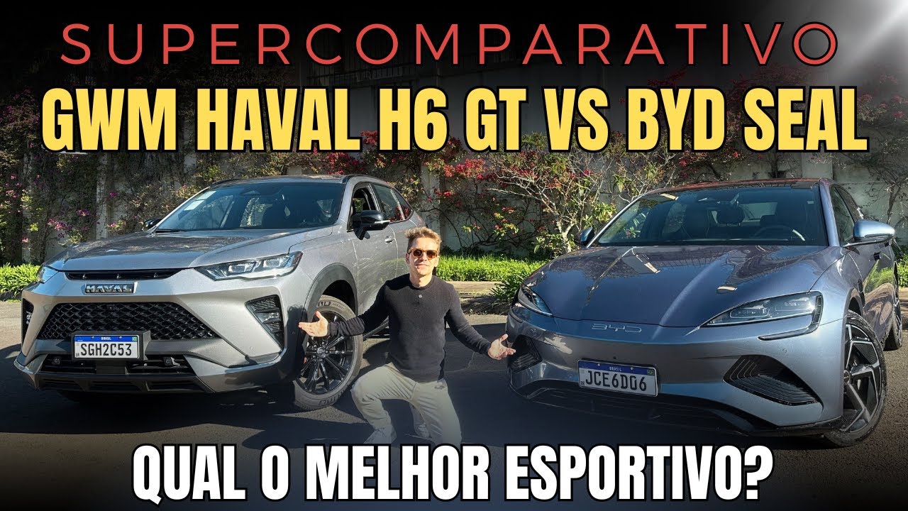 Haval H6 GT vs BYD Seal. Comparativo! Qual é o melhor CHINÊS ESPORTIVO do Mercado Brasileiro?