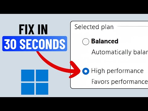 Add Missing High Performance Power Plan on Windows 11 (in 30 Seconds)