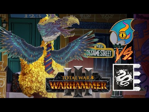 BIG BIRD DOESN'T LIKE BLOBS | Tzeentch vs Cathay - Total War Warhammer 3