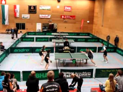 Mitteldeutsche Meisterschaften Tischtennis 2014 K.Meierhof/Ph.Schädlich vs R.Roß/j.Kurkowski