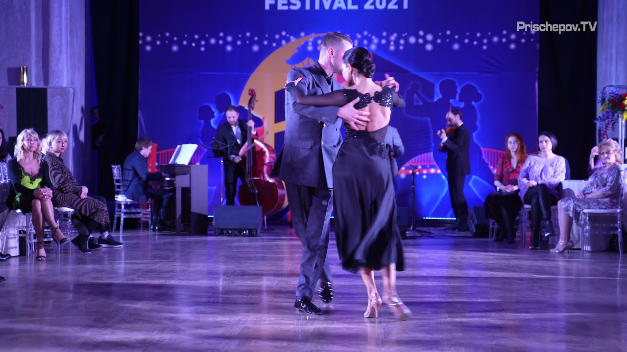 Anton Popichenko and Svetlana Berlin, Paciencia by Solo Tango Orquesta,  La Boca Tango Festival 2021