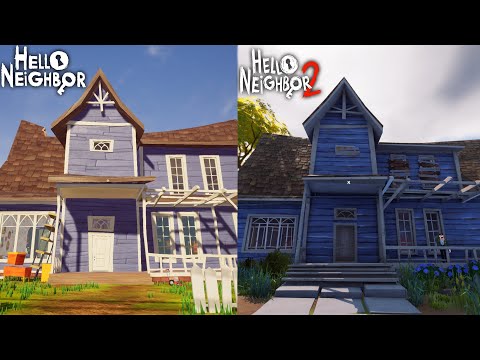 HELLO NEIGHBOR vs HELLO NEIGHBOR 2 Comparison!