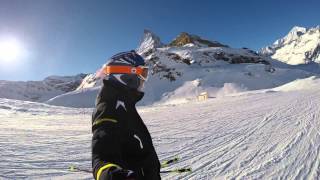 preview picture of video 'Skiing in Zermatt - 05.01.2015'