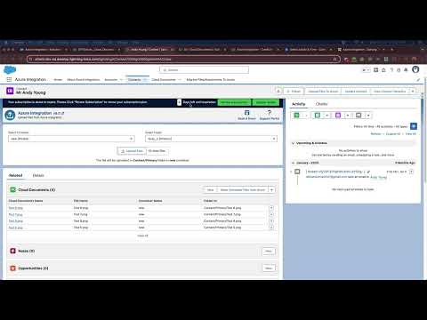 Azure Integration with Salesforce - Full Demo