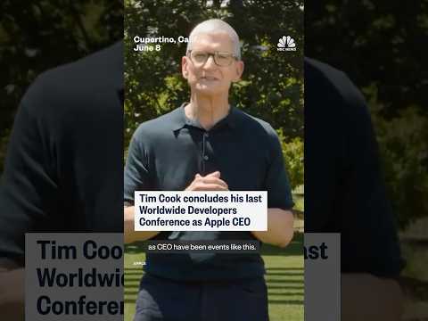Tim Cook concludes his last Worldwide Developers Conference as Apple CEO