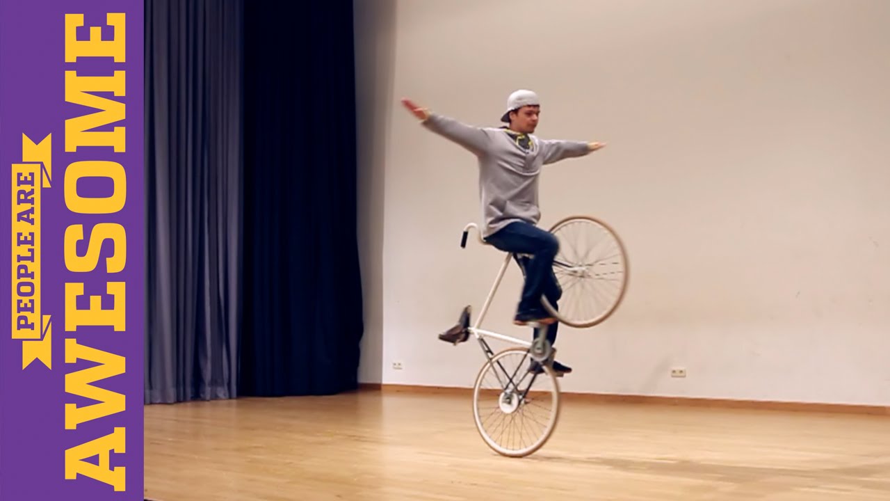 People are Awesome: David Schnabel (Artistic Cycling) - Part 1 - YouTube