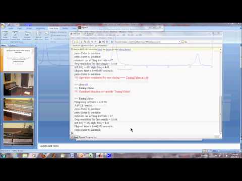 Tuning the A4 Note Using Spectral Analysis