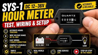 Betriebsstundenzähler SYS-1 DC 12-36V: Test & Anschluss für Generator