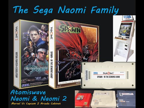 Sega Naomi Arcade Hardware with an Marvel Vs Capcom 2 Arcade Cabinet - Not Arcade1up