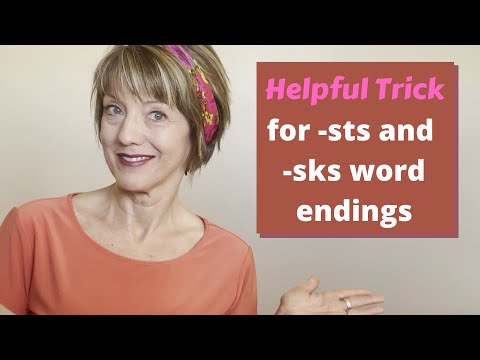 How to successfully pronounce -sts and -sks word endings
