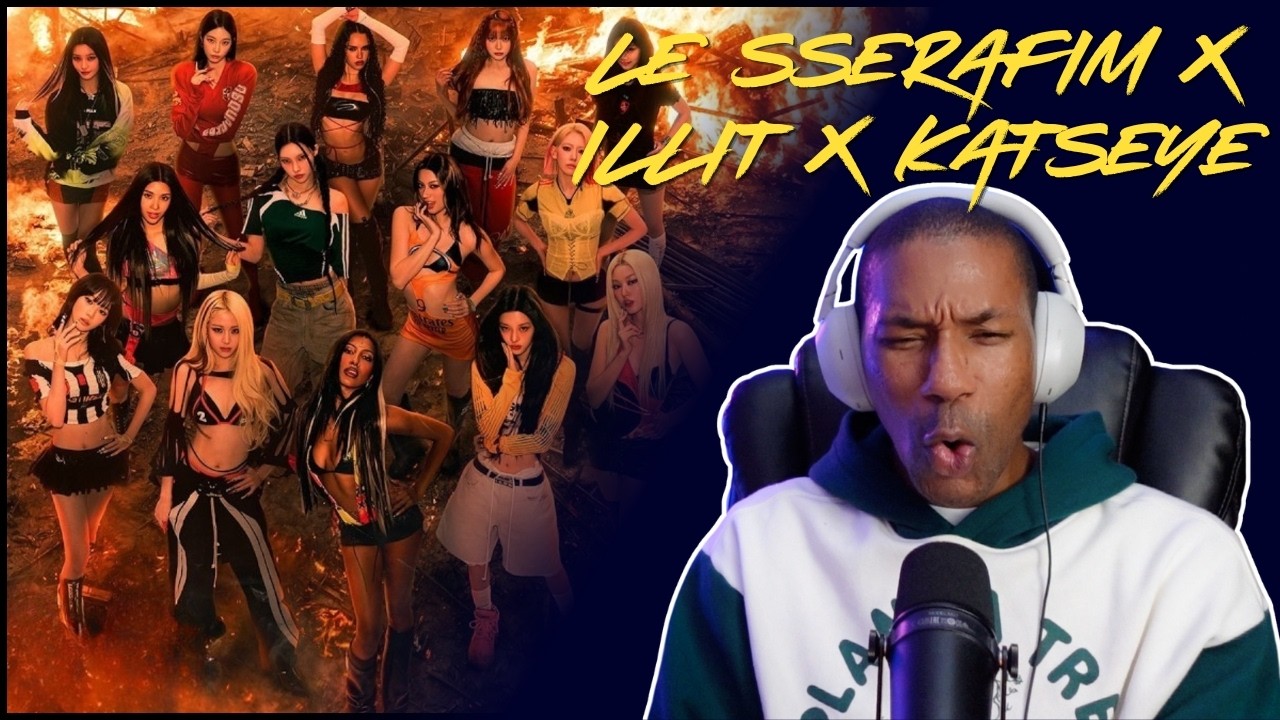 LE SSERAFIM x ILLIT x KATSEYE | 'ICONIC BY MISTAKE'  MV REACTION | Oh, I love this!