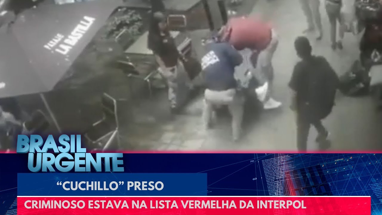 “Cuchillo” preso: criminoso estava na lista vermelha da Interpol | Brasil Urgente