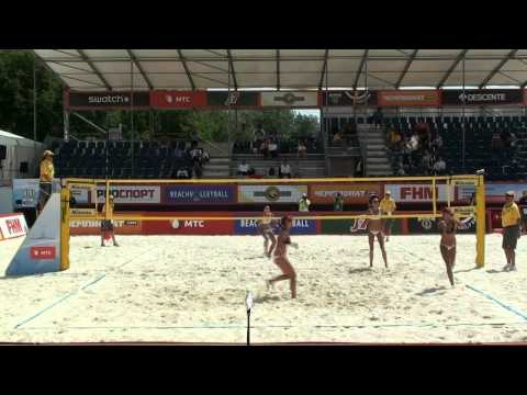 CEV Cup Moscow 2012 Semifinal 23.06.2012 13:05 Forrer-Vergé-Dépré SUI Vasina-Vozakova RUS