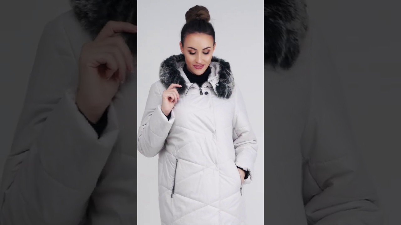 Odszyte.pl Biały płaszcz z kapturem Stella marki Biba Styl