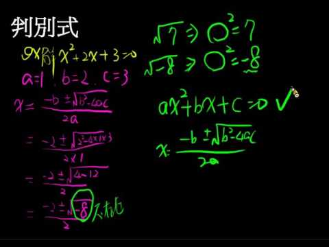 【觀念】認識判別式 | 數學 | 均一教育平台