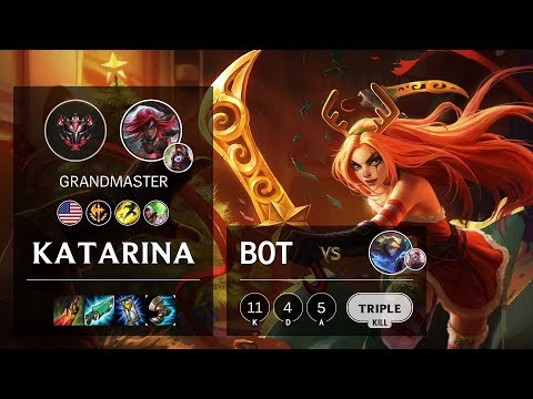 Katarina Bot vs Ezreal - NA Grandmaster Patch 10.12