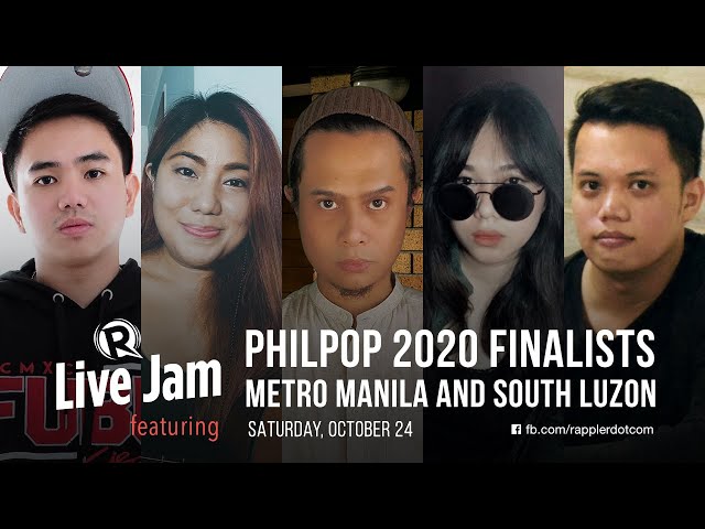 [WATCH] Rappler Live Jam: Philpop 2020 Metro Manila and South Luzon finalists
