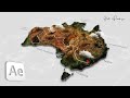 SUPER DETAILED 3D Map Animation After Effects 2022