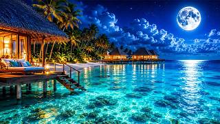 12 Hour Maldives Moonlight Paradise 🌴 Deep Sleeping & Relaxation Music for Insomnia & Stress Relief