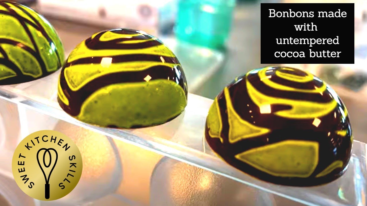 Bonbons with untempered cocoa butter