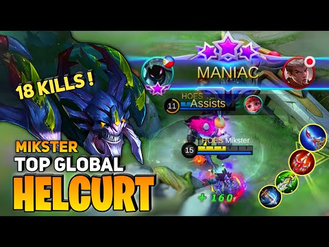 Helcurt Insane Burst Damage, MANIAC! [ Top Global Helcurt ] By Mikster - Mobile Legends
