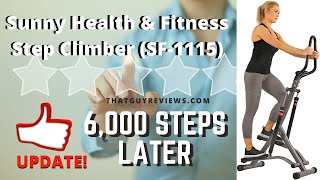 Sunny Health & Fitness Stepper Machine Review UPDATE (2 months and 6,000 steps later!)
