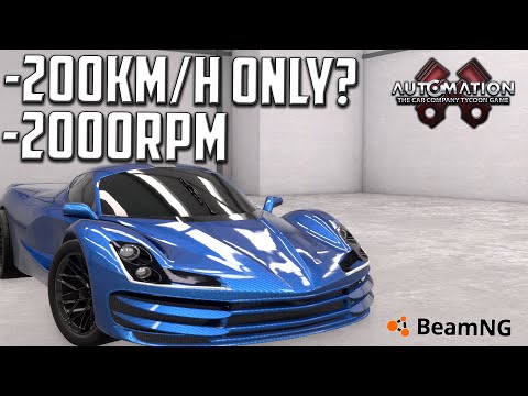 Lowest RPM, Highest Speed? - (Automation + BeamNG.drive)