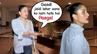 DRUNK Kareena Kapoor SHOUTS On Her Driver For Making Her Wait After Manish Malhotra's Party video