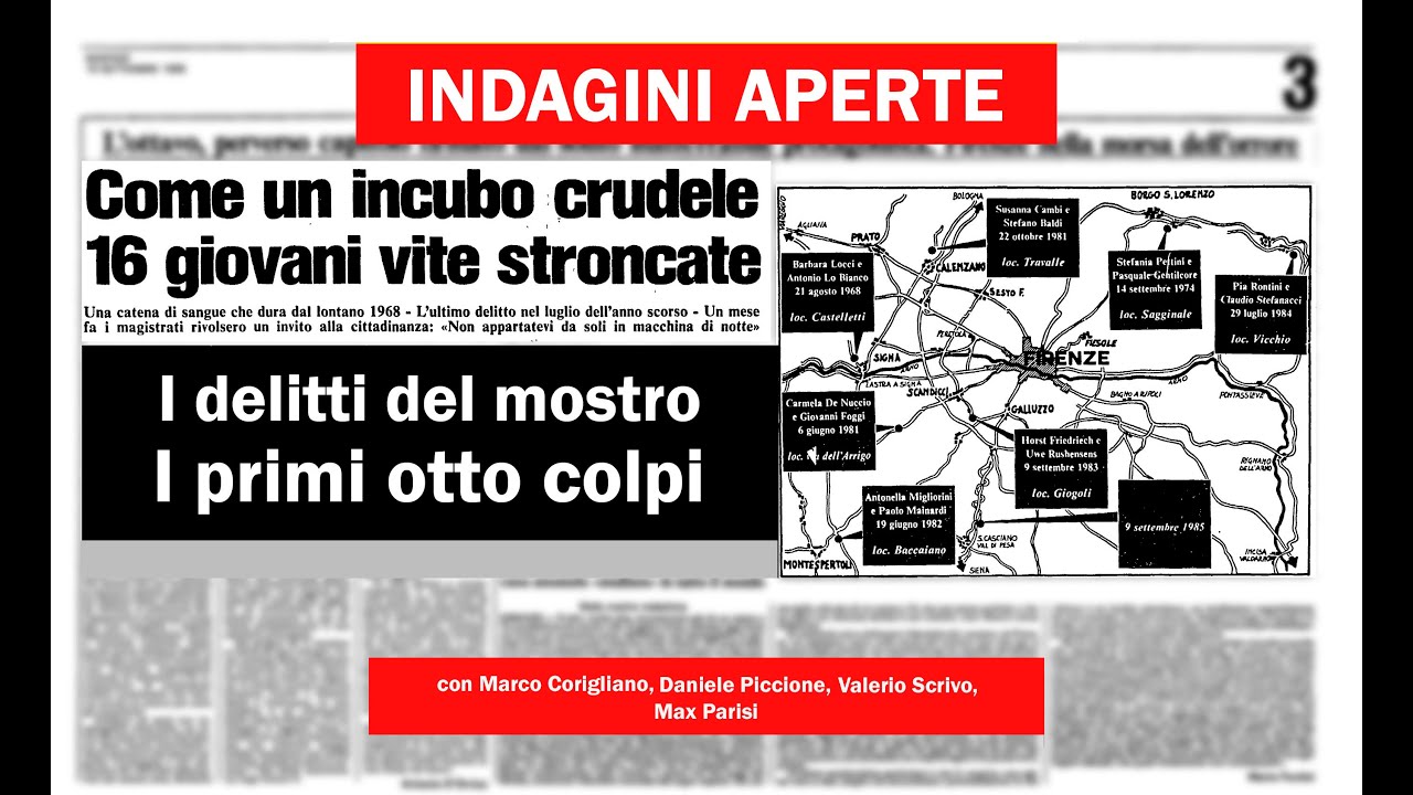 I PRIMI OTTO COLPI - 21 agosto 1968 - duplice omicidio di Barbara Locci e Antonio Lo Bianco